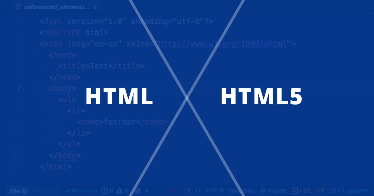 تفاوت های کلیدی بین HTML  و HTML5